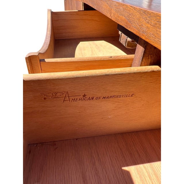 Mid-Century Modern Vintage Mid Century Modern Long Dresser or Credenza by American of Martinsville For Sale - Image 3 of 14