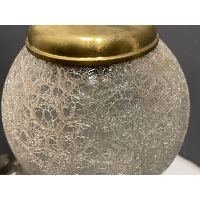 Cracklè Murano Glass Pendant Light, 1970s For Sale - Image 9 of 13