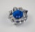 Faceted Crystal Ashtray with Blue Center from Saint Louis, France, 1970s For Sale - Image 6 of 13