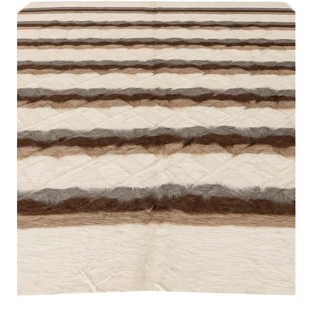 Taurus Collection Striped Goat Hair Rug by Doris Leslie Blau For Sale - Image 4 of 6