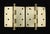 These door hinges are made of polished brass steel with ball tips, five knuckles, and a staggered hole pattern. Made by...