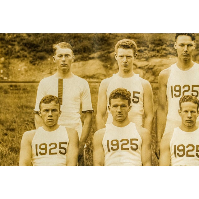 1920s Rare Pair of Framed Antique Harvard University Rowing Crew Photographs Photos Portrait Sports Team Man Cave Home Wall Decor For Sale - Image 5 of 18