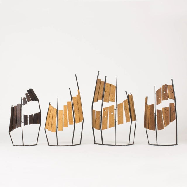 Wood and Metal Sculpture by Fred Leyman For Sale - Image 6 of 7