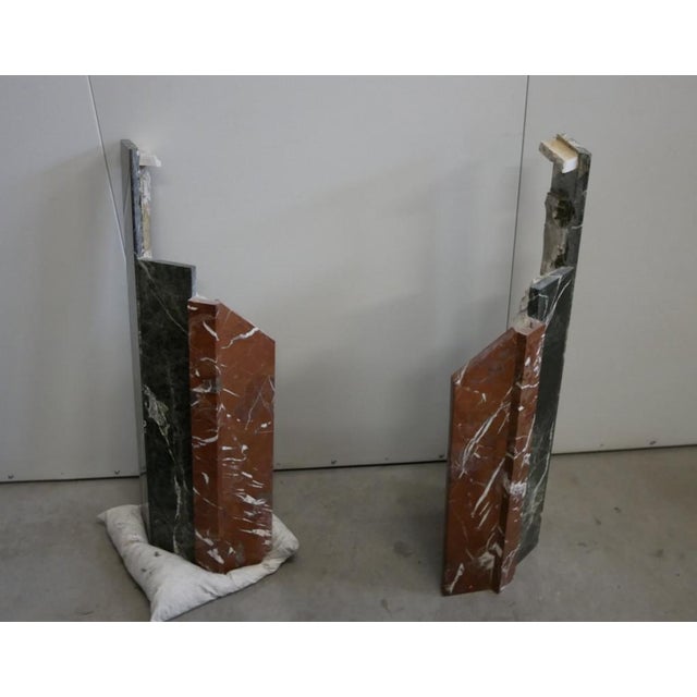 Antique Marble Corner Fireplace, 1920s-1930s For Sale - Image 6 of 16