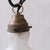 Small Mid-Century Opaque Glass and Brass Pendant Light For Sale - Image 4 of 9