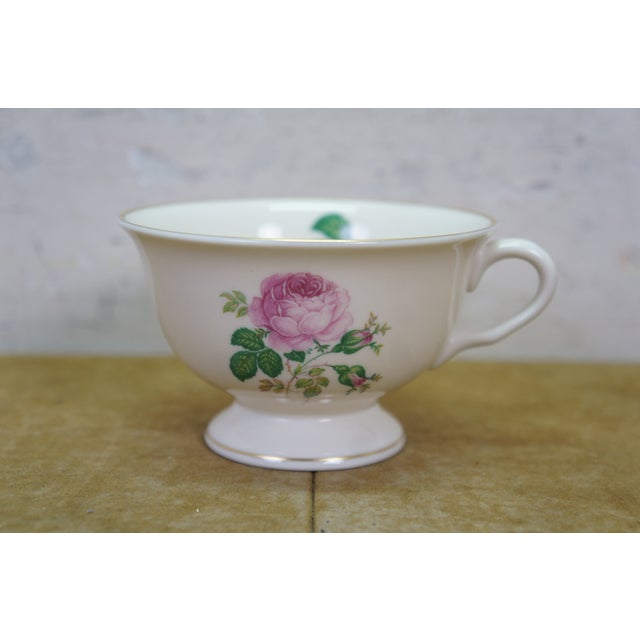 1930s Pickard Ravenswood Maria 237 Rose Swag Dinnerware China Set - 58 pcs For Sale - Image 12 of 17
