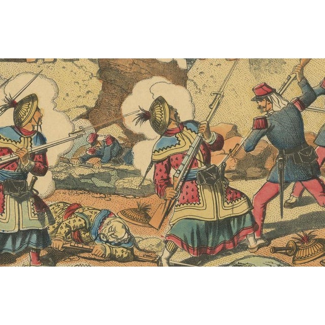 Tonkin War Battle Scene, 1885, Paper For Sale - Image 3 of 10