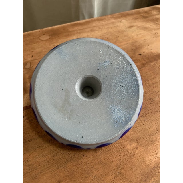 Vintage American Salt Bake Candle Stick Holder For Sale - Image 4 of 7