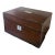 Antique Mahogany Writing Box, Victorian Document Box, Mother of Pearl Inlay, English Jewelry Box With Secret Drawer For Sale