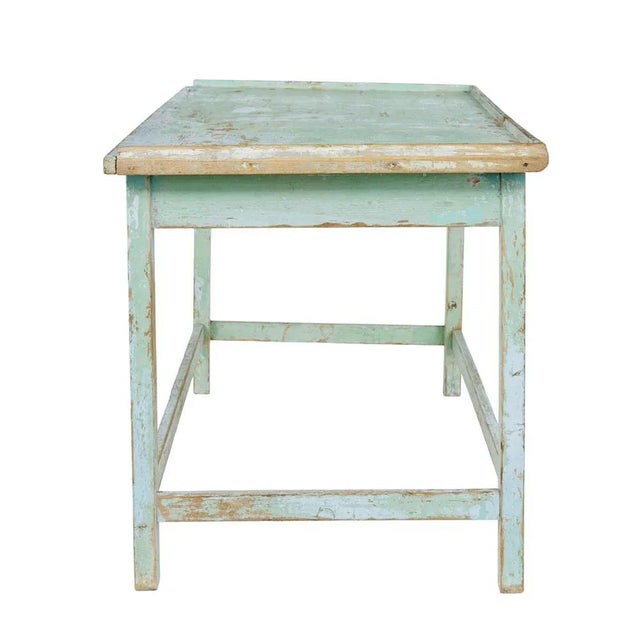 Wood 19th Century Swedish Painted Baking Table For Sale - Image 7 of 9