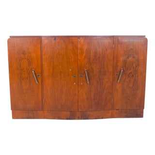 Vintage Portuguese Sideboard in Walnut, 1920 For Sale