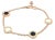 Bulgari Rose Gold 4 Disc Bracelet 18k Engraved Bezel Chain For Sale