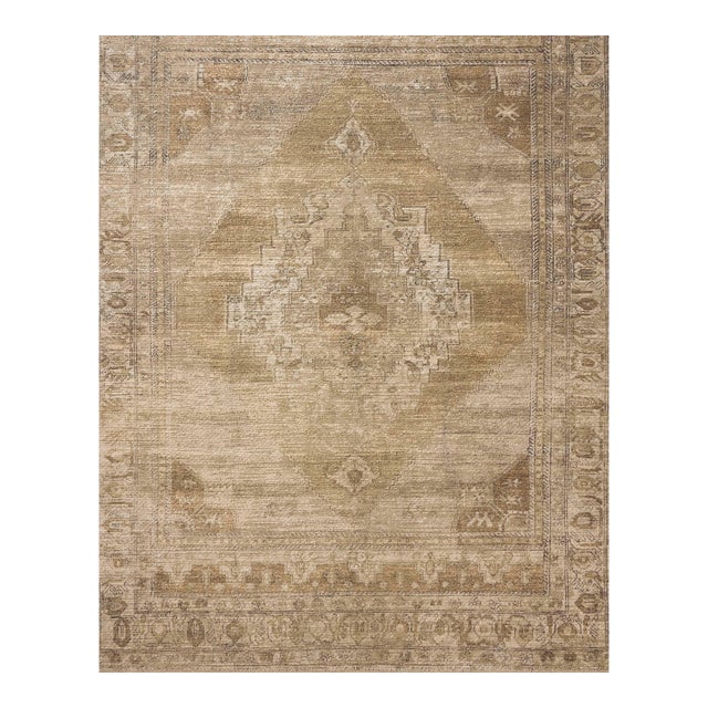 Amber Lewis x Loloi Cambria Taupe / Antique Bronze 2'-6" x 7'-6" Runner Rug For Sale