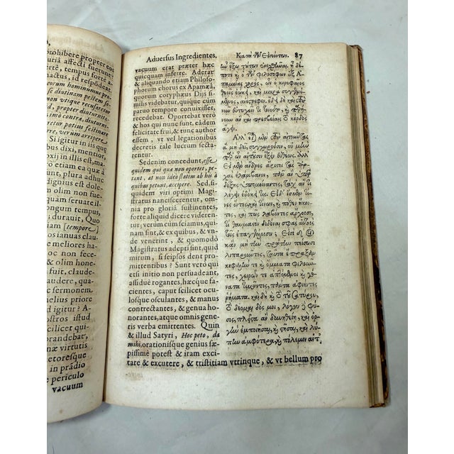 Antique Original 1631 Libanii Sophistae, Ex Bernard Quaritch Hardcover Book For Sale - Image 9 of 15