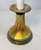 This vintage Tiffany Studios hand blown favrile lustre glass and brass electric table lamp is an absolutely stunning...
