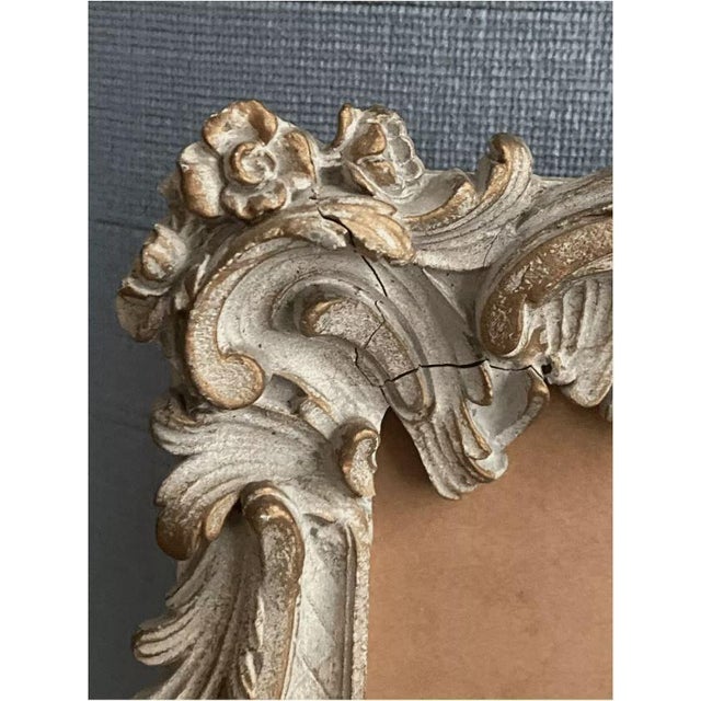 19th Century Antique Baroque Silver Picture Frame Set of Two For Sale - Image 5 of 6