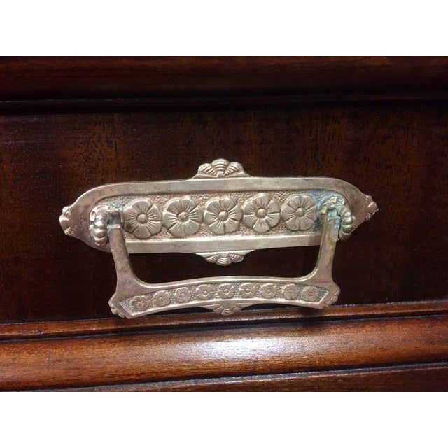 Antique Marble Top Buffet, Display Cabinet For Sale - Image 13 of 15