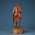 Traditional Late 19th Century Gilt Bronze Fisherman Statue, Hand-Painted Figurine, 550g For Sale - Image 3 of 9