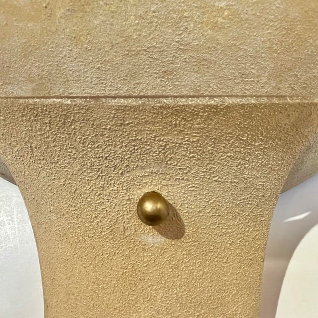 Glass 1940s Italian Pair of Art Deco Design Scavo Golden Murano Glass Sconces For Sale - Image 7 of 11