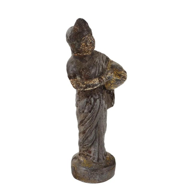 20th Century Statue Coloured Terracotta For Sale - Image 10 of 10