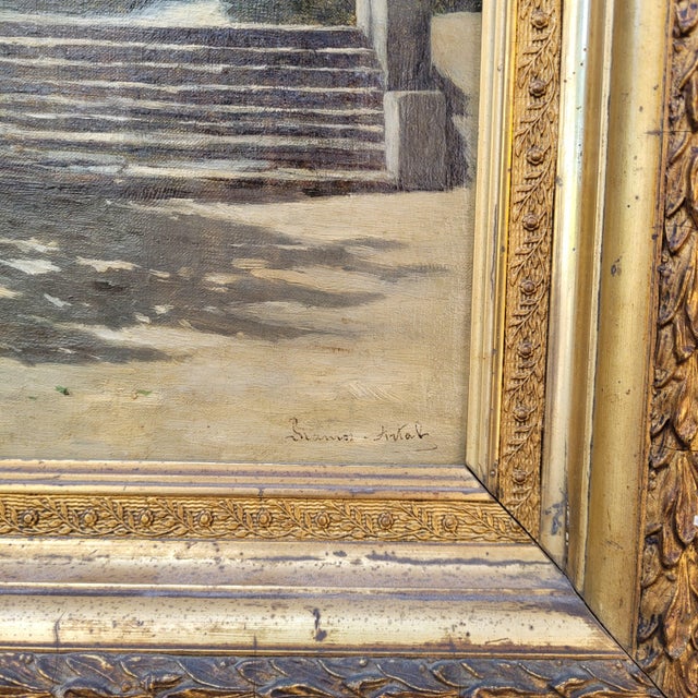 Manuel Ramos Artal, Garden Scene, Late 1800s, Oil on Canvas, Framed For Sale - Image 16 of 18