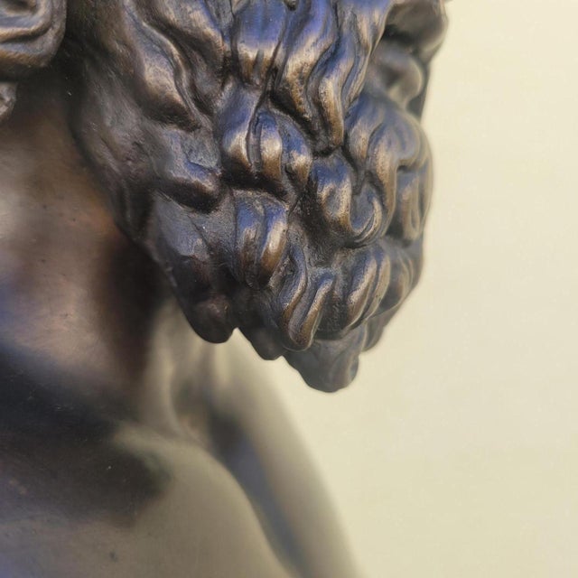 Aesculapius, 19th Century, Bronze & Marble For Sale - Image 16 of 18