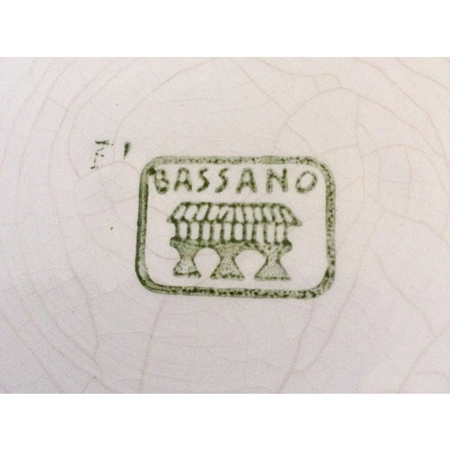 Italian Bassano Plates Mounted in Pewter - A Pair For Sale - Image 4 of 5