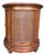 Vintage Lexington Tommy Bahama “Cayman” drum table featuring a warm honey-toned finish with woven rattan panels and a...
