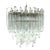 Camer Mid-Century Modern Murano Chandelier Glass Prisms Light Fixture For Sale