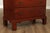 Brown Antique American Chippendale Period Cherry Tall Chest Of Drawers For Sale - Image 8 of 18