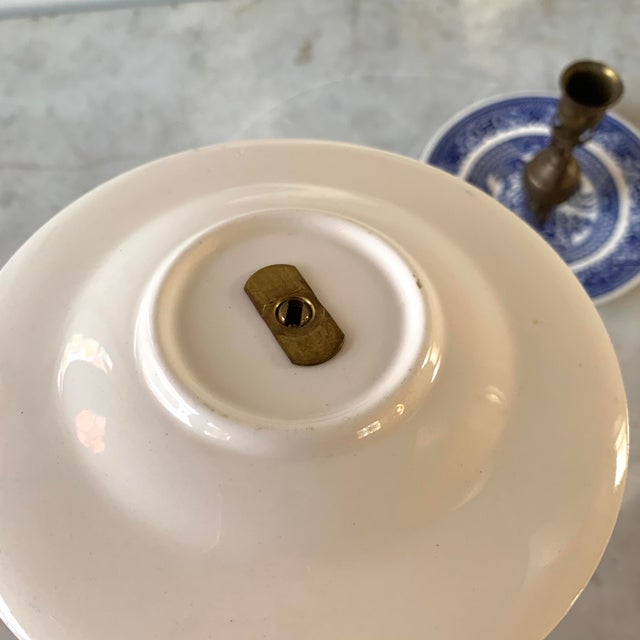 Pair of Blue Willow Candle Holders Chairish