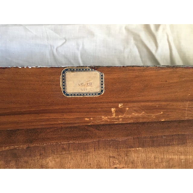 Glass 1940’s French Style Painted Mirror For Sale - Image 7 of 8