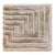Contemporary Sample Knossos Maze Rug Sample, Wheat Tan, 12x12 For Sale - Image 3 of 4