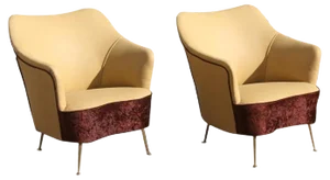 Set of Mid-Century Italian Lounge Chairs from ISA Bergamo