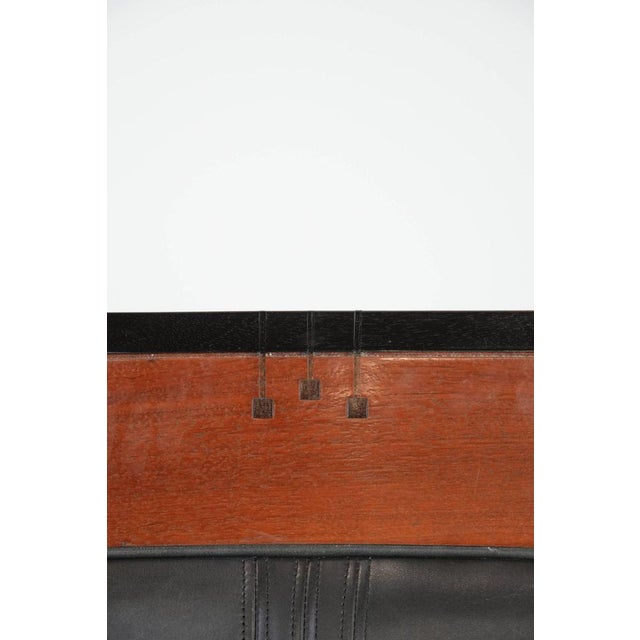 Art Deco Decoforma Series Armchair in Black Cowhide and Wood For Sale - Image 10 of 14