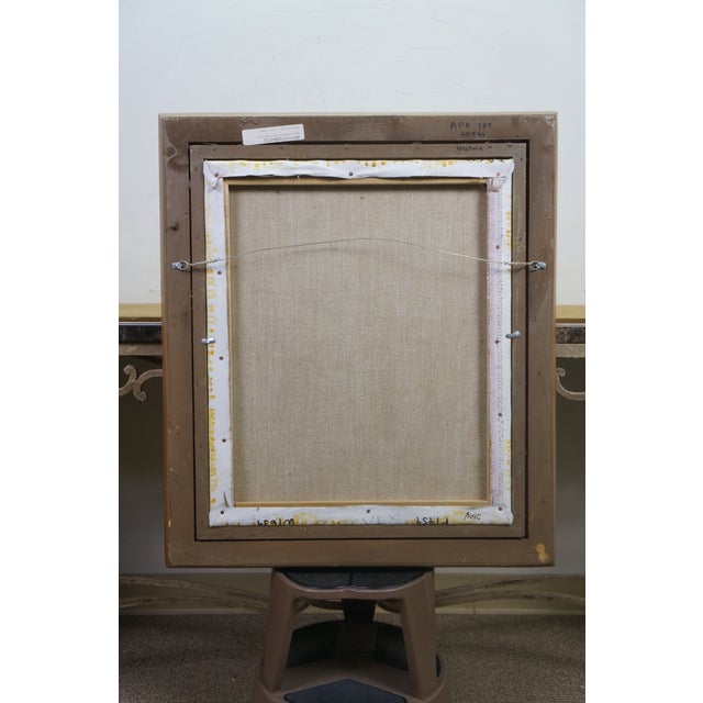 Textile 20th Century "The Ascension of Christ" Baroque Oil Painting After Rembrandt 30" For Sale - Image 7 of 12