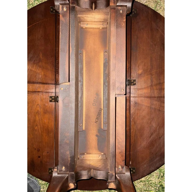 Late 20th Century Harden ~ Queen Anne ~ Drop Leaf Gate Leg Occasional Table For Sale - Image 10 of 13