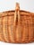 Vintage Large Willow Gathering Basket With Handle For Sale - Image 12 of 14