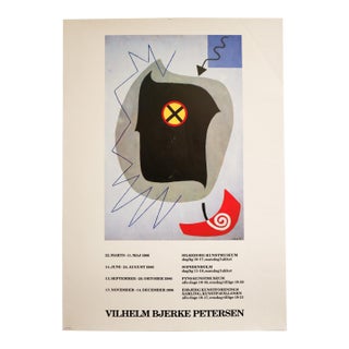 1986 Danish Exhibition Poster - Vilhelm Bjerke-Petersen For Sale