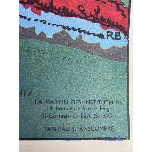 Vintage French School Poster - “La Maison” For Sale - Image 4 of 12