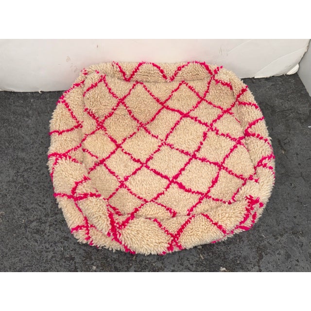 Moroccan Moroccan Handmade Pouf Cover For Sale - Image 3 of 12