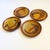 Mid 20th Century Vintage Studio Pottery Salad Plates - Set of 4 For Sale - Image 5 of 13