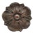 Vintage 2.5 In. Cast Brass Floral Drawer Pull For Sale