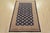 Tribal Bokhara Jaldar Rug 4’2” X 6’2” Blue Wool Tribal Hand-Knotted Oriental Carpet For Sale - Image 3 of 12