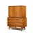 Mid-Century Modern Young Manufacturing Mid Century Walnut Curved Gentlemans Chest Highboy Dresser For Sale - Image 3 of 9