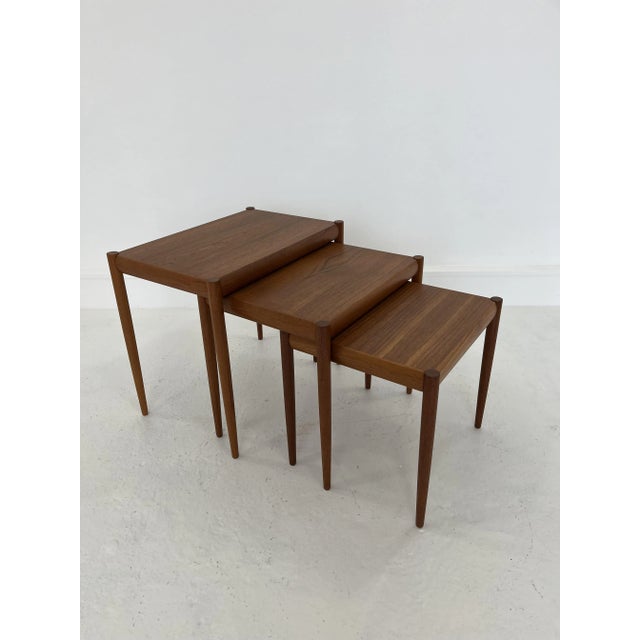 Nesting Tables in Teak, Denmark, 1960s, Set of 3 For Sale - Image 13 of 13