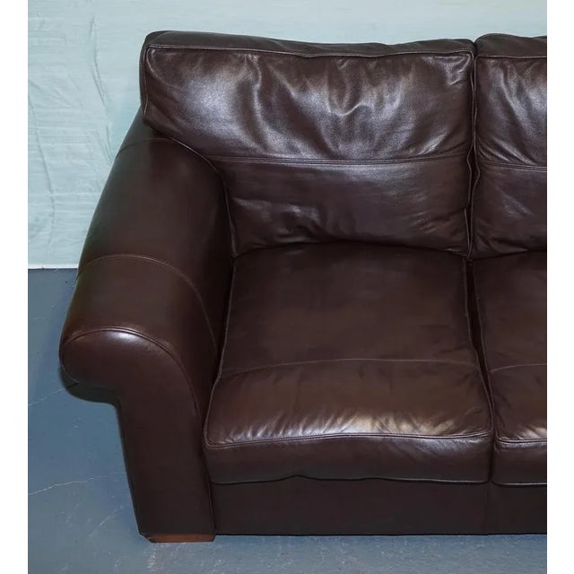 Vintage Duresta Sofa in Brown Leather For Sale - Image 5 of 18