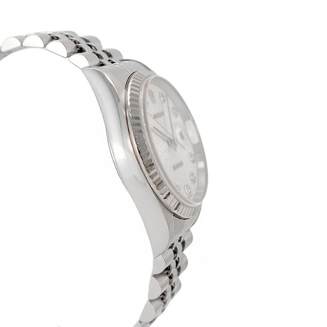 Rolex Rolex Datejust 36mm 16234 White Jubilee Computer Dial 18k White Gold Steel Watch For Sale - Image 4 of 8