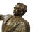 Gold Bronze Albert Einstein Statue on Garden Bench For Sale - Image 8 of 10