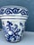 Chinoiserie Vintage Blue and White Jardinere Planter For Sale - Image 3 of 5